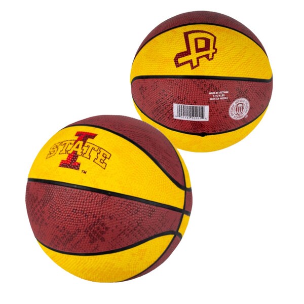 Authentic Brand I-State Cardinal & Gold Mini Basketball